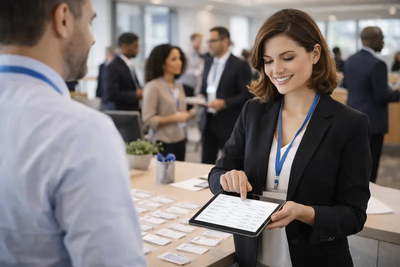 Event registration check-in